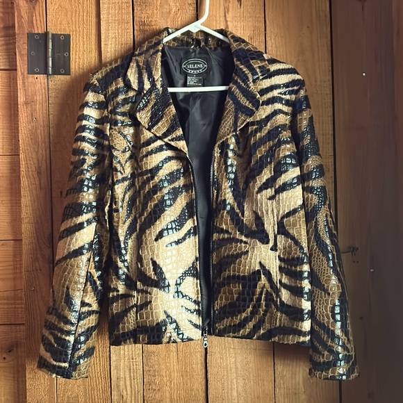 Selene Sport Tan and Black Women’s Jacket - Picture 1 of 6